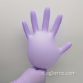 Guanti di nitrile viola guanti usa e getta impermeabili flessibili